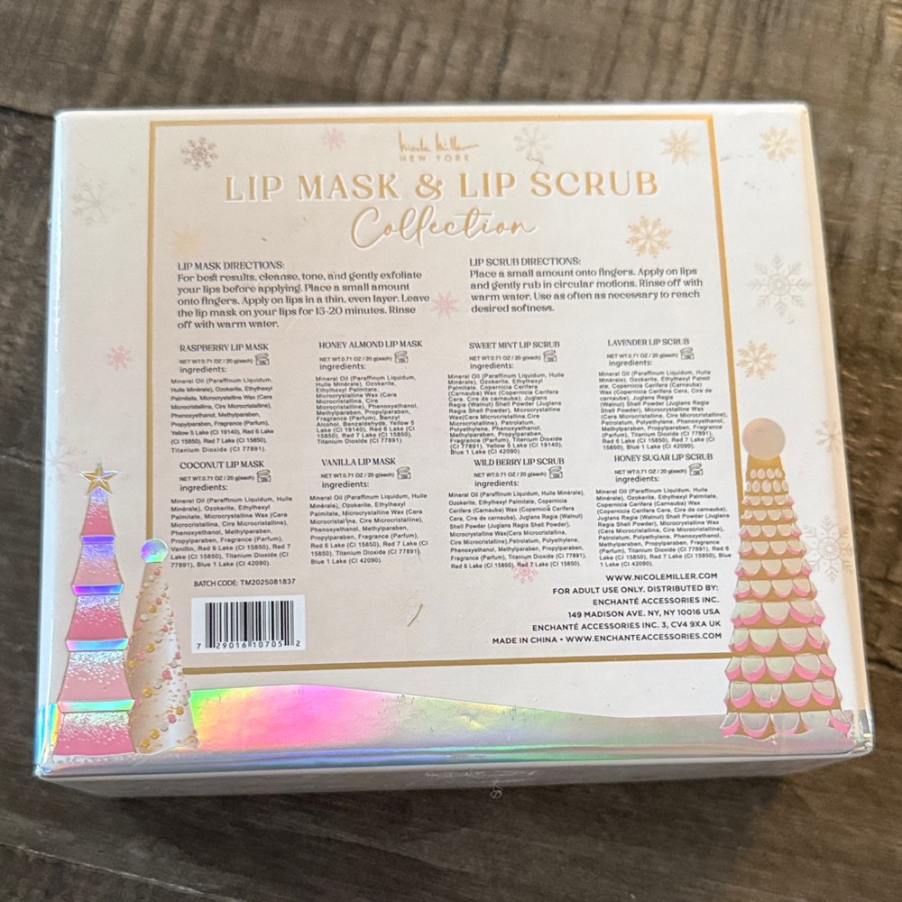 Nicole Miller Lip Mask & Scrub Set - New! - Picture 2 of 3